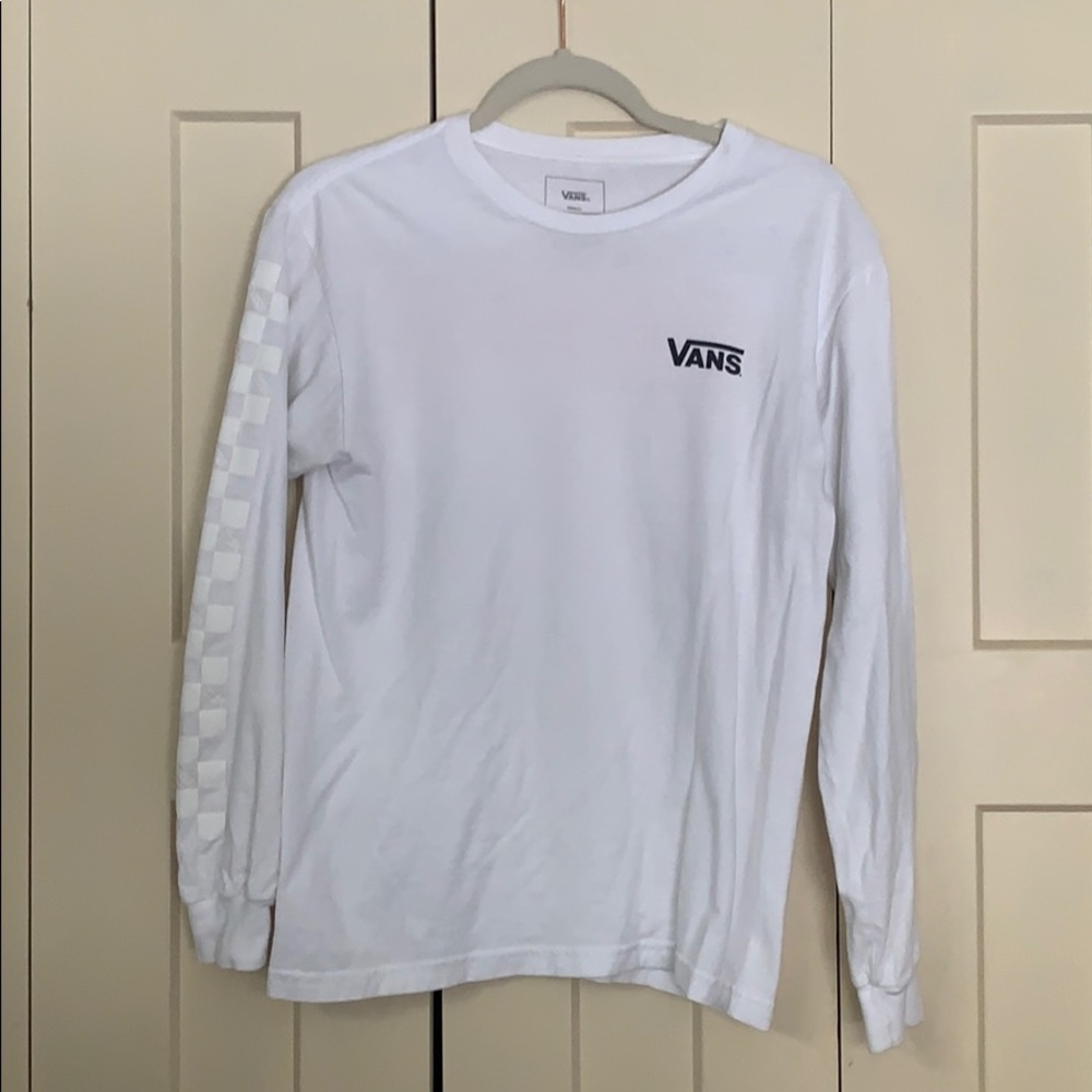 VANS X THRASHER LONG SLEEVE WHITE TEE